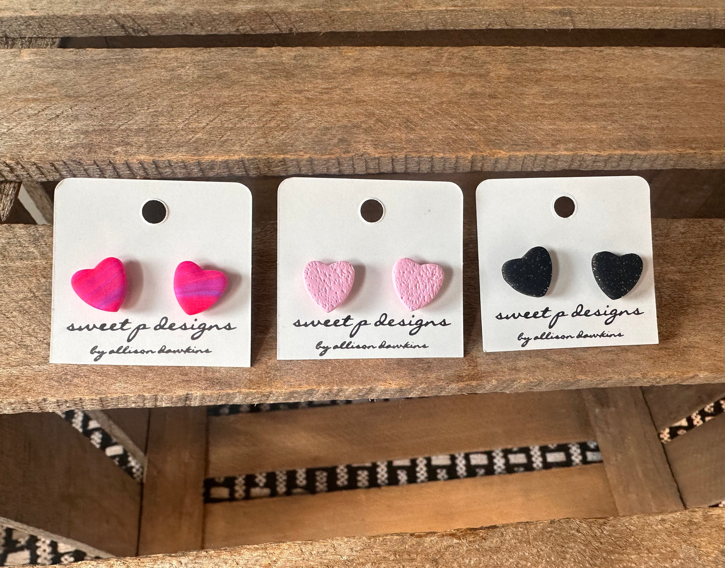 Heart Stud Earrings