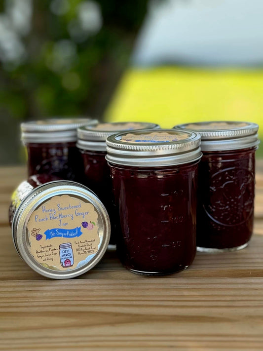 Peach Blackberry Ginger Jam