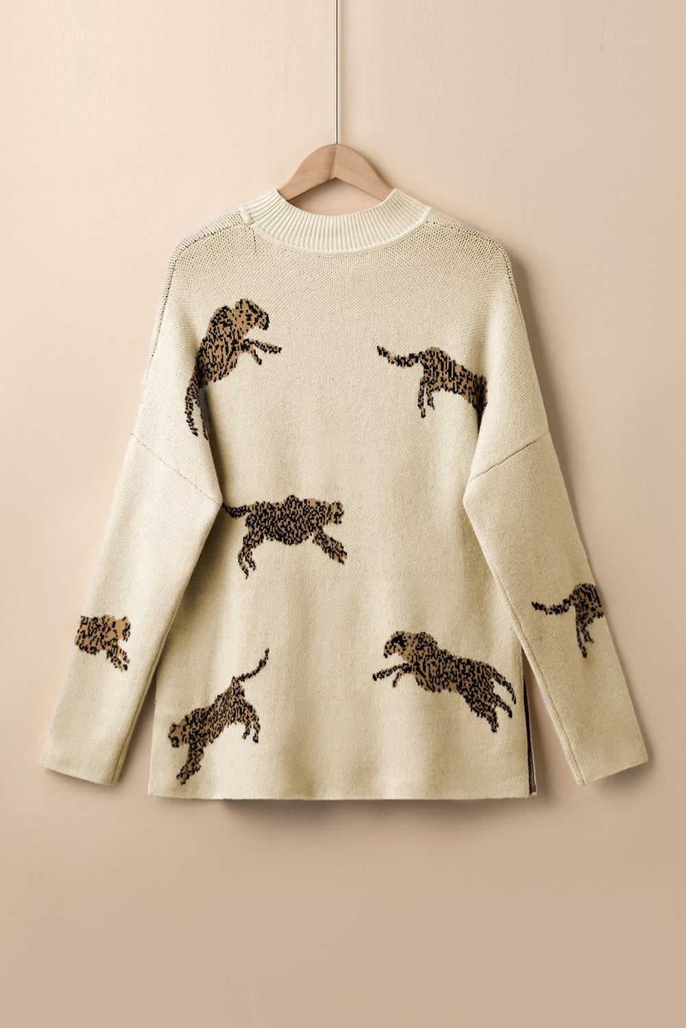 Cheetah High Neck Sweater LT