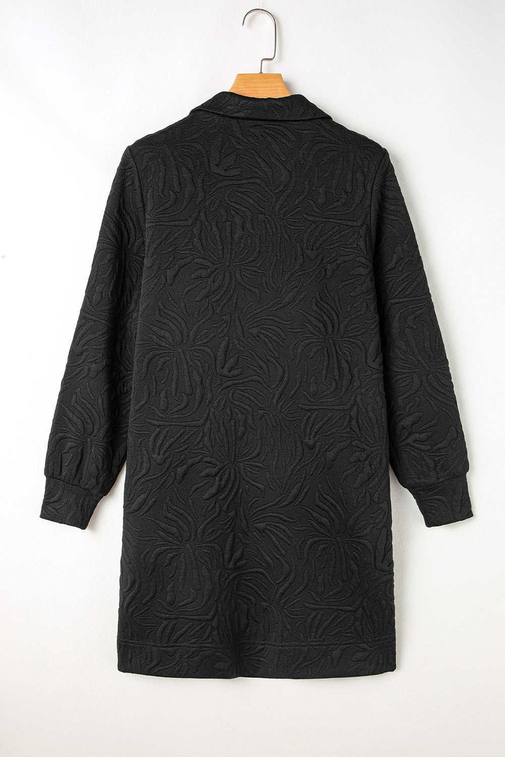 Black Textured Shift Dress LT