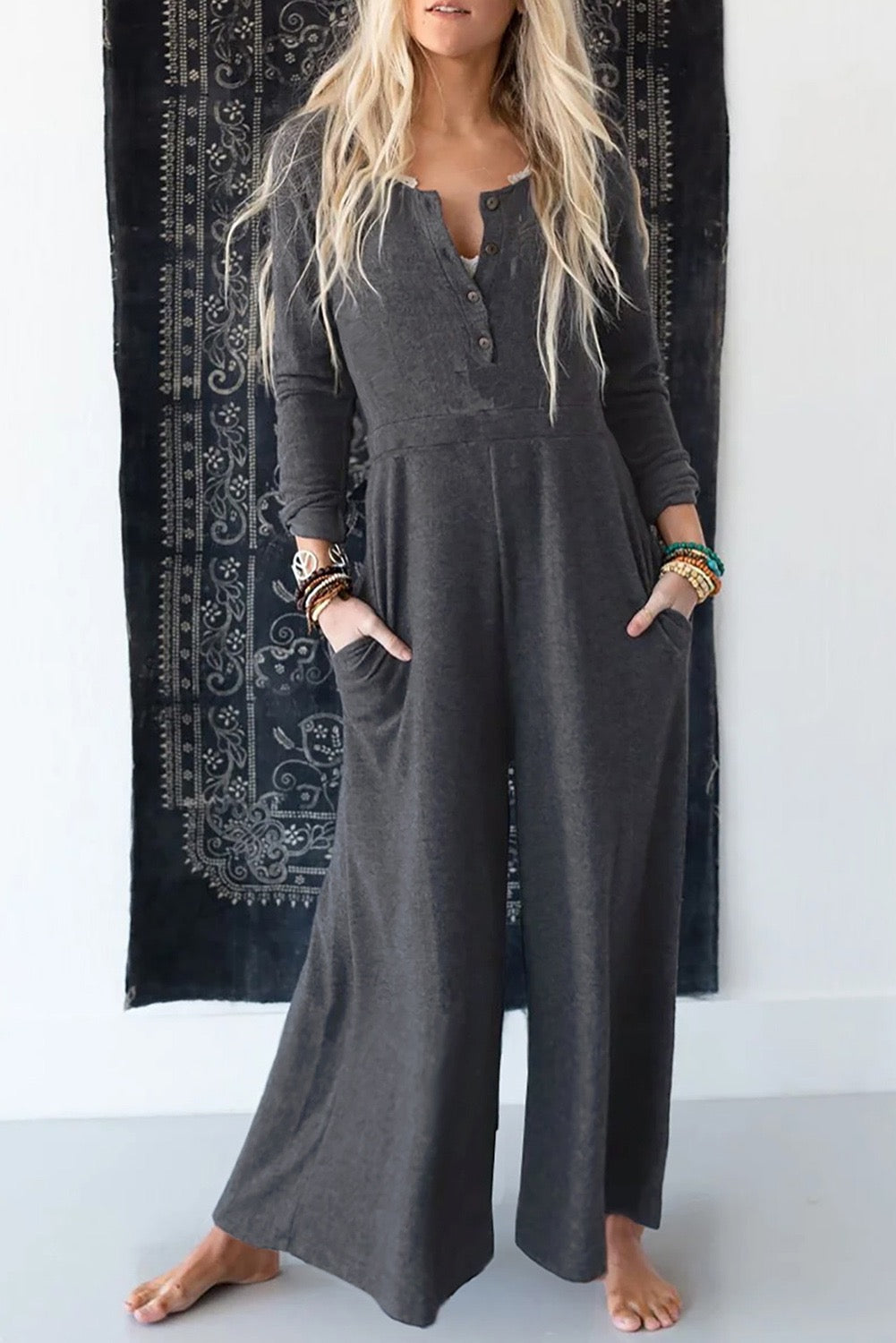 Grey Lounge Jumpsuit LT