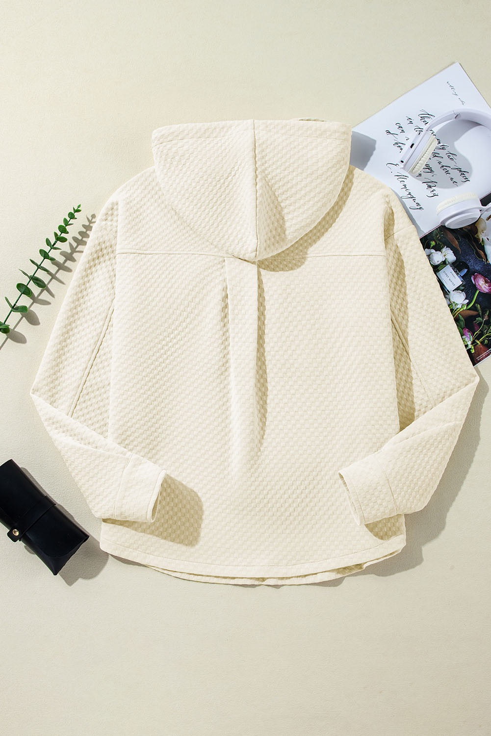 Apricot Quilted Hoodie January.