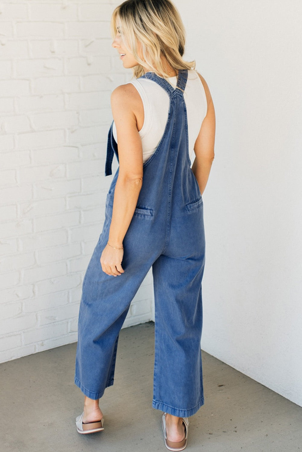 Denim Knot Strap Overalls LT