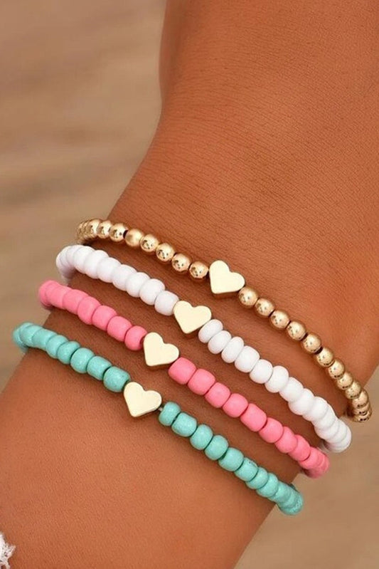 Beaded Heart Bracelets LT