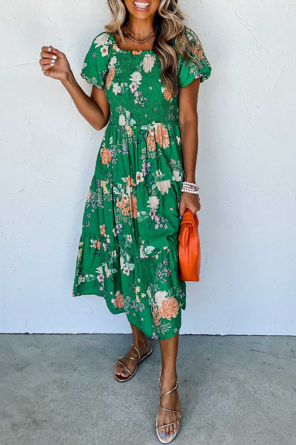 Green Floral Midi LT