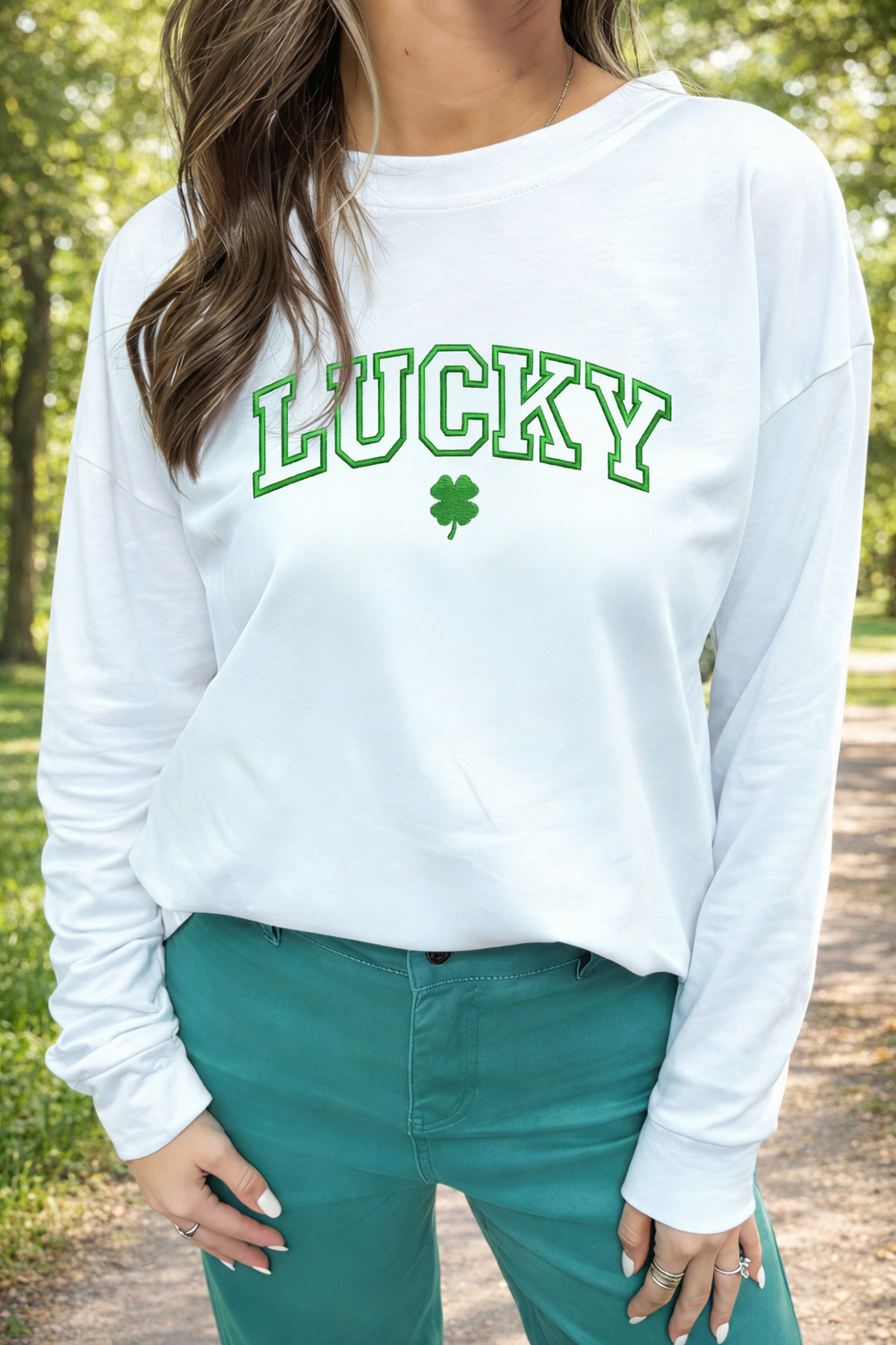 Lucky Embroidered Top LT