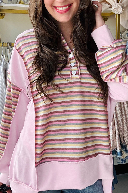 Pink Colorblock Sweatshirt September.
