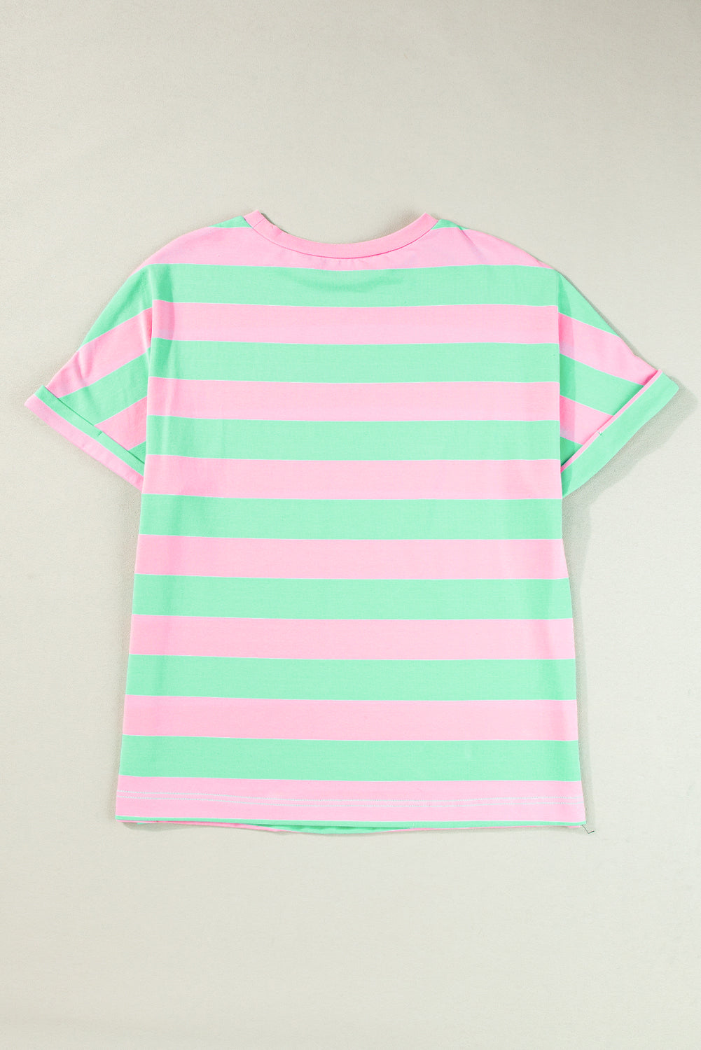 Pink Stripe Colorblock Top LT