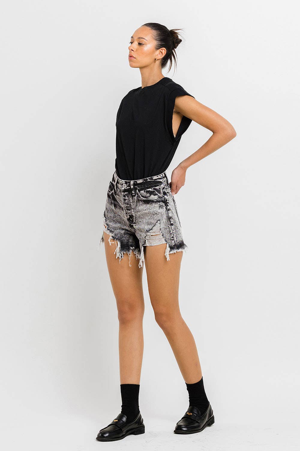 Hyde Super High Rise Mom Shorts