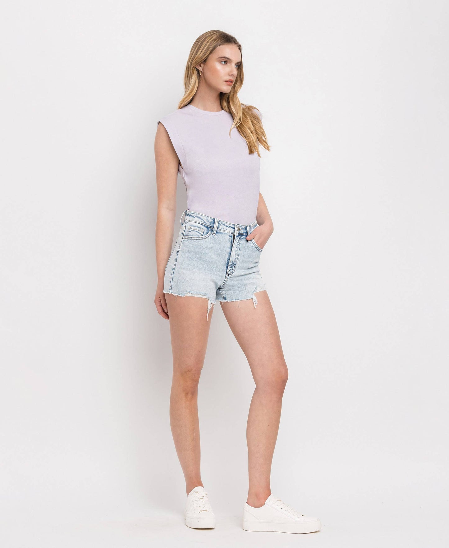 Super High Rise Stretch Mom Shorts