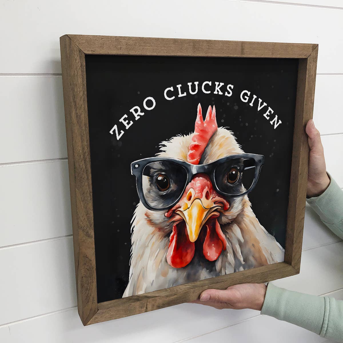 Zero Clucks Given Chicken Sign