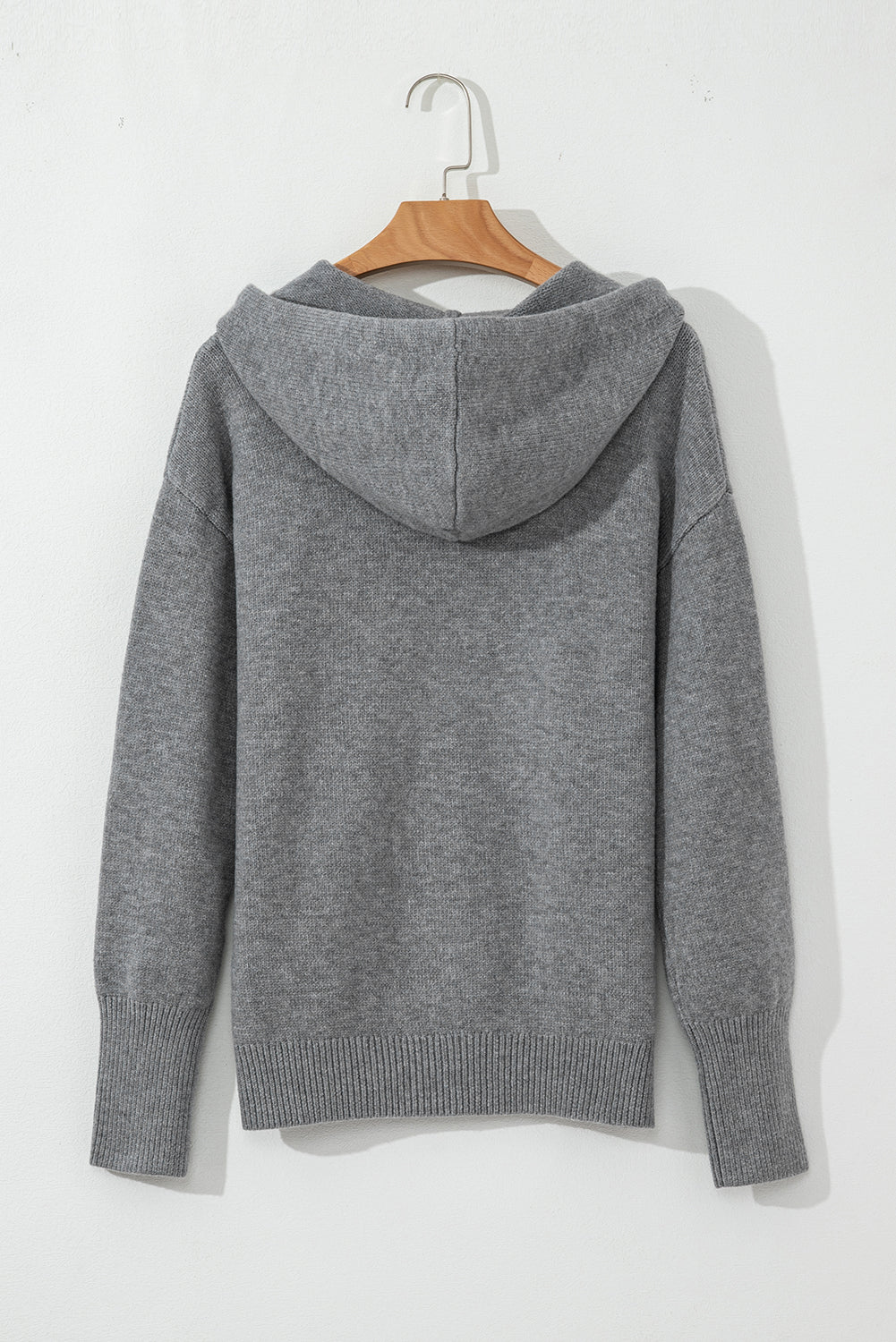 Grey Hooded Cardigan LT