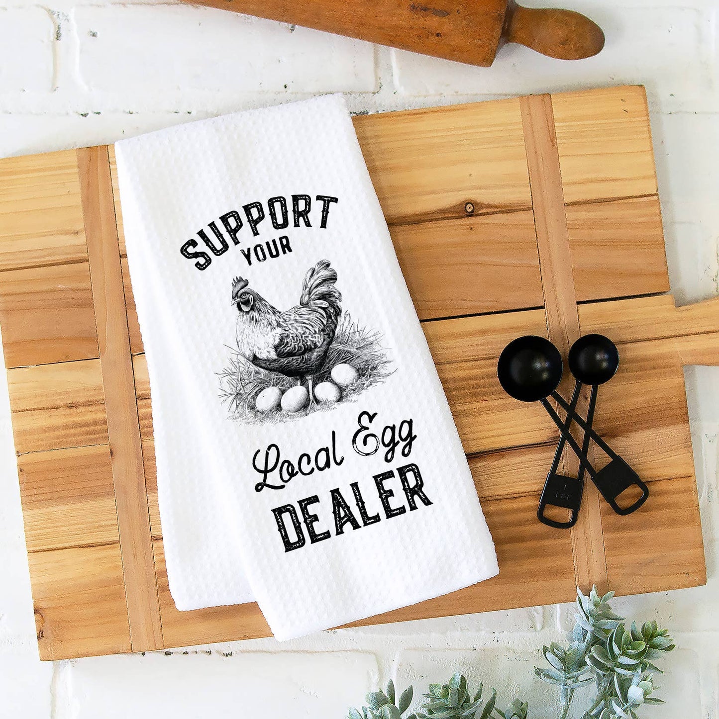 Support Egg Dealer Kitchen Towel