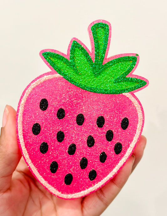 Strawberry Car Freshie: Pink / Peach