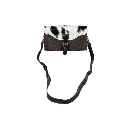 Blazing Bull Trail Leather & Hair-on Bag