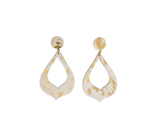 Mystique Hair-on Hide Earrings