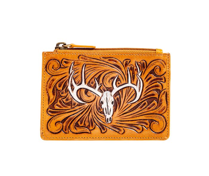 Wylie Corral Hand-tooled Credit Card Holder