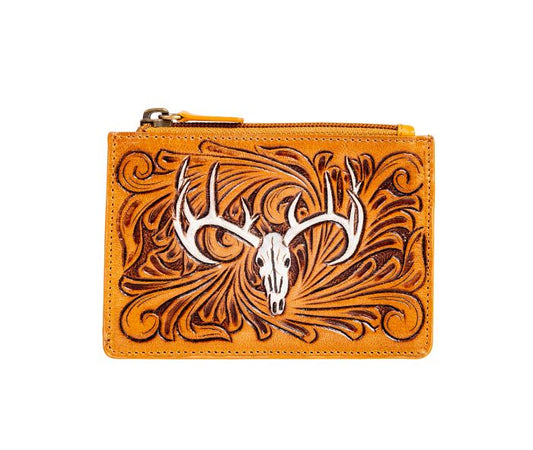 Wylie Corral Hand-tooled Credit Card Holder