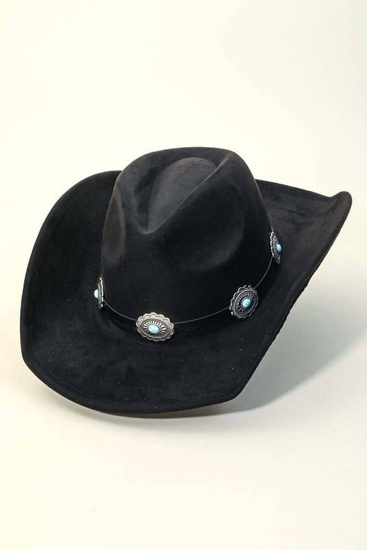 Medallion Disc Strap Cowboy Hat