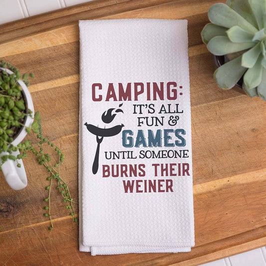 Camping Funny Kitchen Towel
