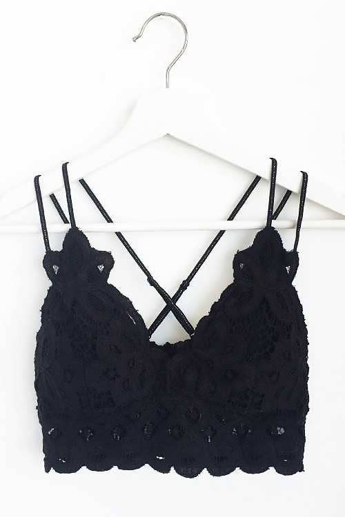 Scalloped Lace Cami Bralette