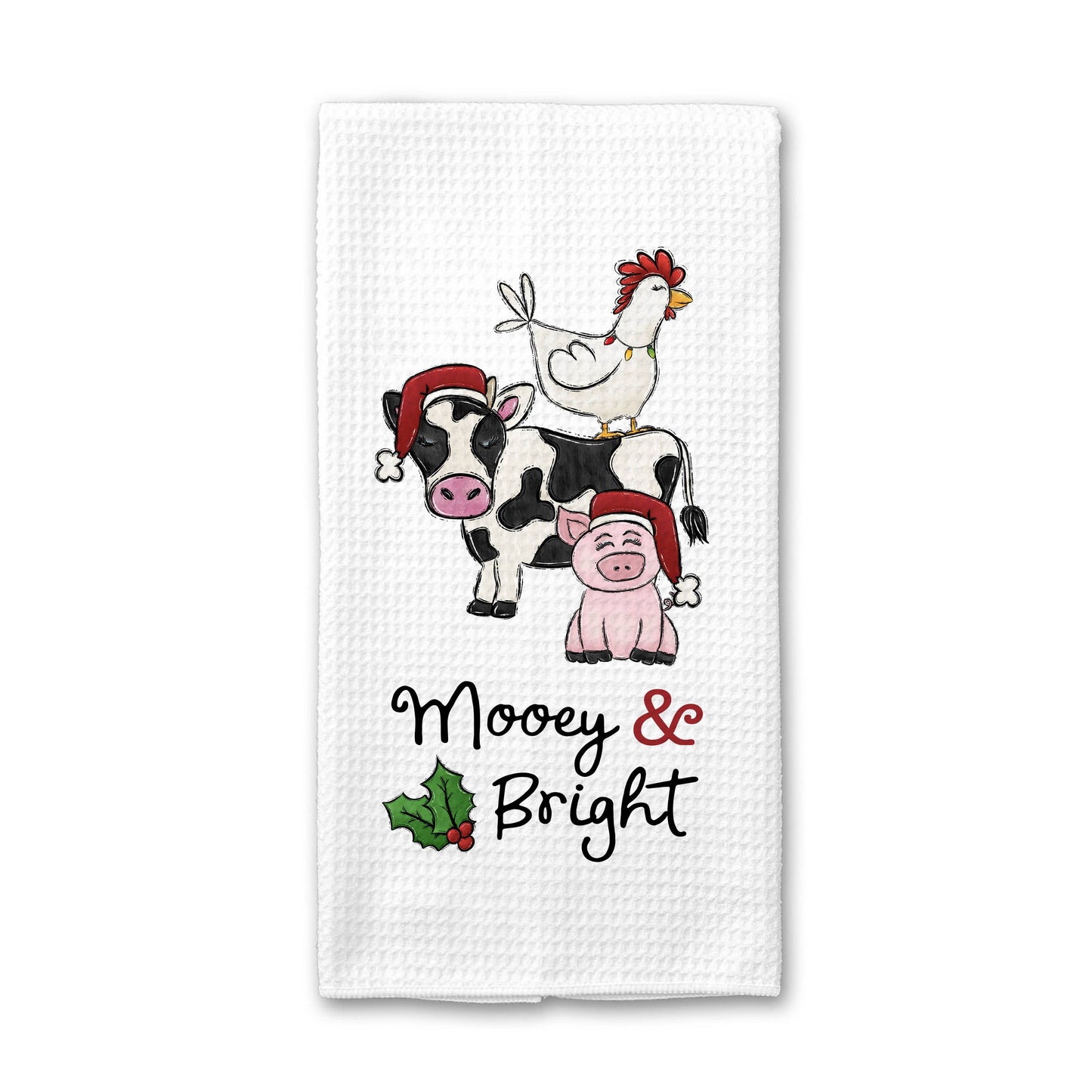 Christmas Farm Animals Towel