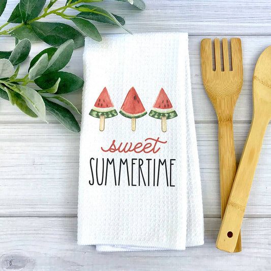 Summer Time Watermelon Kitchen Towel